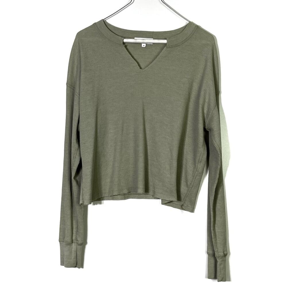 Michael Stars Olive Green Long Sleeve Tee XS EUC